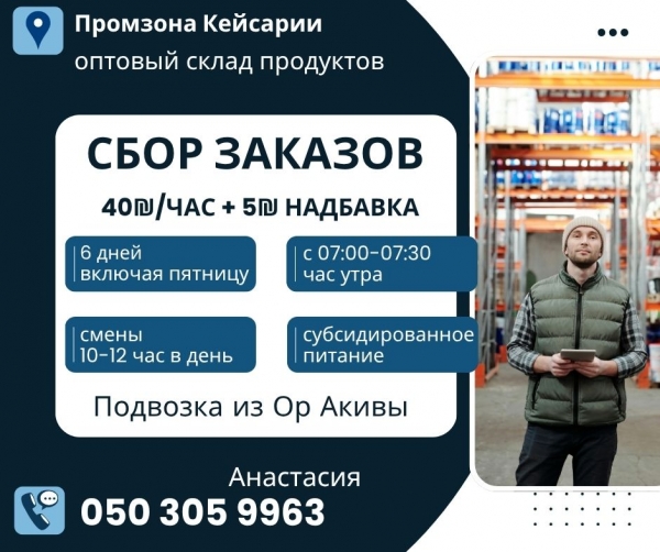Сбор продуктовых заказов. Подвозка.